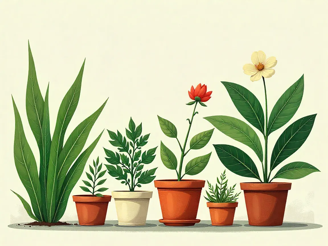 Plant care essentials illustration
